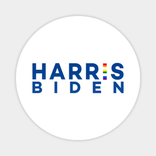 Harris Biden 2020 - Blue letters - Rainbow Magnet